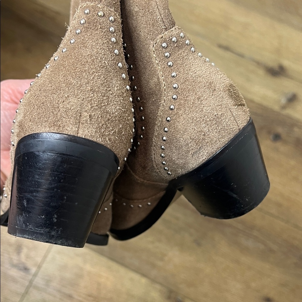 PAIGE Willa Suede Ankle Boots with Studs Size 5.5 - Picture 7 of 9